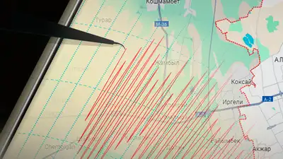 Землетрясение произошло приграничном районе Казахстана и России