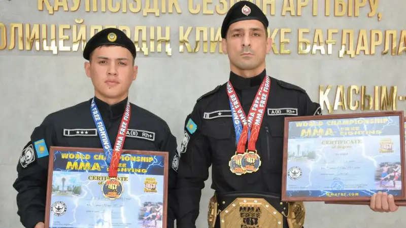 Золотые медали на Чемпионате мира по MMA Free Fighting завоевали полицейские СКО