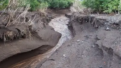 В горах Алматы из-за сильных осадков ожидается формирование склонового стока