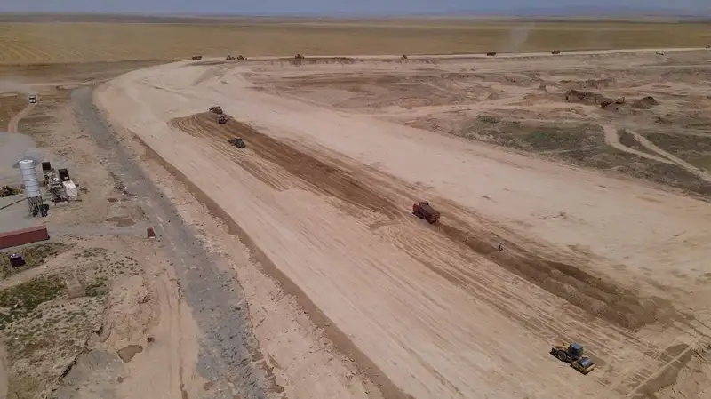 Строительство водохранилища в Туркестанской области, фото - Новости Zakon.kz от 29.07.2024 15:48