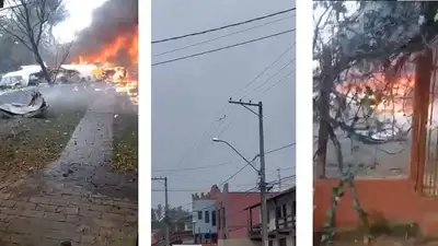 в Бразилии разбился самолет, рассчитанный на 68 пассажиров, фото - Новости Zakon.kz от 09.08.2024 22:49