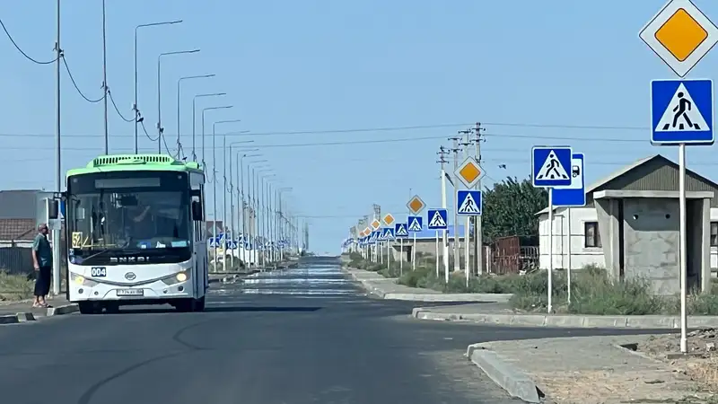 Атырау, дорога, пешеходные знаки, 100 пешеходных знаков, фото — Новости Zakon.kz от 23.08.2024 18:33