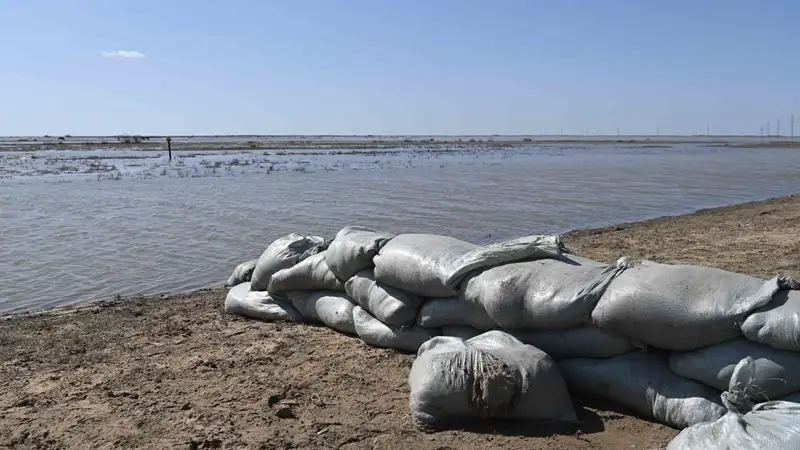 На Сырдарье укрепляют дамбы