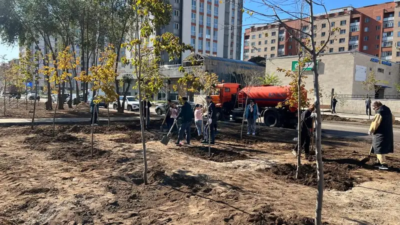 Миллион зеленых насаждений высадят в Астане в текущем году, фото - Новости Zakon.kz от 21.09.2024 14:32