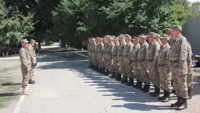 Учения проходят в военном институте Алматы