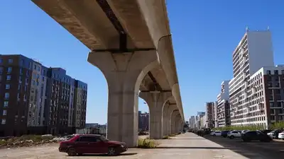 Эстакада LRT в Астане