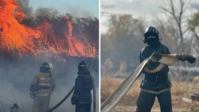 Атырау окутал густой дым