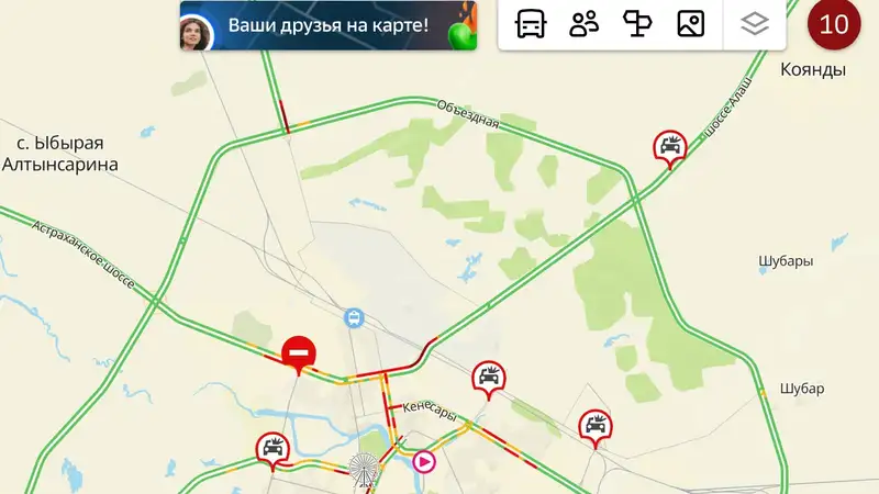 Астана погрузилась в 10-балльные пробки , фото — Новости Zakon.kz от 11.10.2024 19:36