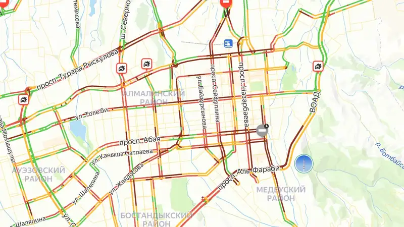 Алматы погрузился в 10-балльные пробки, фото - Новости Zakon.kz от 08.11.2024 19:05