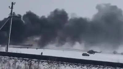 Уголовное дело возбуждено по факту падения вертолета в Актюбинской области