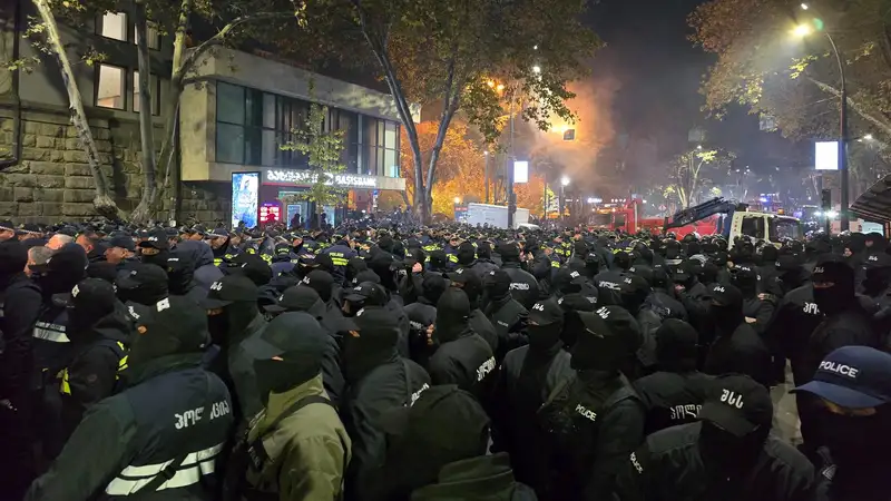 Полиция силой разогнала митинг в Тбилиси