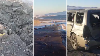 Два человека погибли во время взрыва на трассе в Восточном Казахстане, фото - Новости Zakon.kz от 19.11.2024 18:26