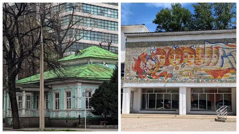 Вымирающие мозаики и разрушающиеся "столетки": алматинка фотографирует старые здания Казахстана