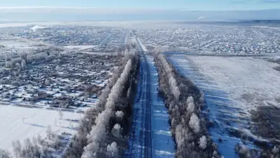 Село, сельская местность, деревня, поселок, аул, частные дома, зима в ауле, зима в деревне, зима в селе, сурет - Zakon.kz жаңалық 24.12.2024 10:01