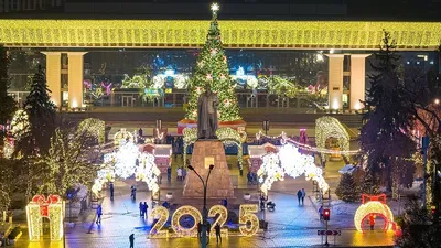 Алматы украшения, фото - Новости Zakon.kz от 31.12.2024 14:52