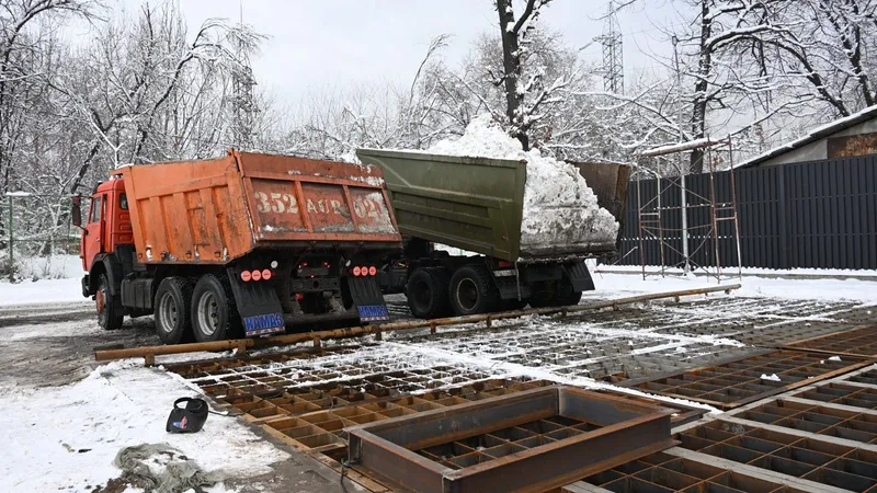 В Алматы по-новому утилизируют снег